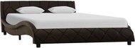 Bed frame gray faux leather 120x200 cm - Bed Frame