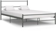Rám postele sivý kovový 140 × 200 cm - Rám postele