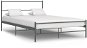 Bed frame gray metal 140x200 cm - Bed Frame