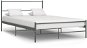 Rám postele sivý kovový 160 × 200 cm - Rám postele