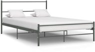 Rám postele sivý kovový 160 × 200 cm - Rám postele