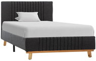 Bed frame dark gray textile 90x200 cm - Bed Frame