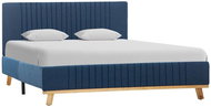 Bed frame blue textile 120x200 cm - Bed Frame