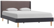 Bed frame taupe textile 120x200 cm - Bed Frame
