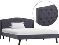 Bed frame dark gray textile 120x200 cm - Bed Frame