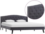 Bed frame dark gray textile 140x200 cm - Bed Frame