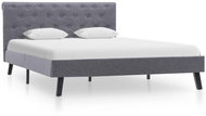 Bed frame dark gray textile 120x200 cm - Bed Frame
