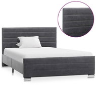 Bed frame gray faux leatherette 120x200 cm - Bed Frame