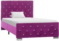Bed frame purple textile 90x200 cm - Bed Frame