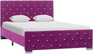 Bed frame purple textile 120x200 cm - Bed Frame