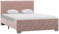 Bed frame pink textile 120x200 cm - Bed Frame