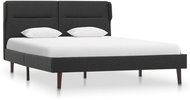 Bed frame dark gray textile 120x200 cm - Bed Frame