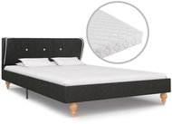 Bed with dark gray jute mattress 120x200 cm - Bed