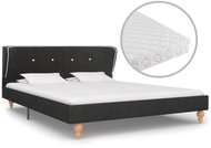 Bed with dark gray jute mattress 140x200 cm - Bed