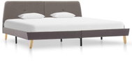 Bed frame taupe textile 140x200 cm - Bed Frame