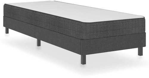 Bed frame gray textile 80x200 cm - Bed Frame - Main image