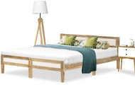 Bed frame solid mango wood 140 cm - Bed Frame