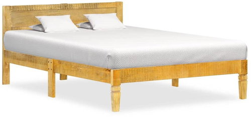 Bed frame solid mangrove wood 120 cm - Bed Frame - Main image