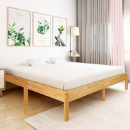 Bed frame solid oak wood 200x200 cm - Bed