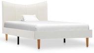 Bed frame white faux leather 90x200 cm - Bed Frame