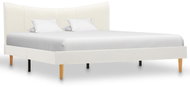 Bed frame white faux leather 140x200 cm - Bed Frame