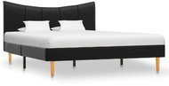 Bed frame black faux leather 120x200 cm - Bed Frame