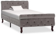 Bed frame gray velvet 90x200 cm - Bed Frame