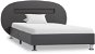 Rám postele s LED světlem šedý umělá kůže 100 × 200 cm, 285439 - Rám postele