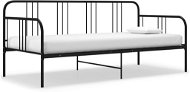 Rám rozkládací postele černý kovový 90 × 200 cm, 324749 - Rám postele
