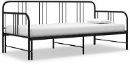 Rám vysouvací postele/pohovky černý kovový 90 × 200 cm, 324752 - Rám postele