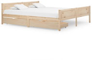 Rám postele se 2 zásuvkami masivní borovice 180 × 200 cm, 3060397 - Postel