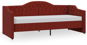 SHUMEE válenda s matrací a USB 90 × 200 cm, textil, vínová, 3080285 - Postel