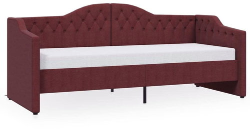 SHUMEE válenda s matrací a USB 90 × 200 cm, textil, fialová, 3080289 - Postel - Main image