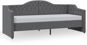 SHUMEE válenda s matrací a USB 90 × 200 cm, textil, tmavě šedá, 3080293 - Postel