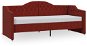 SHUMEE válenda s matrací a USB 90 × 200 cm, textil, vínová, 3080295 - Postel