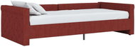 SHUMEE válenda s matrací a USB 90 × 200 cm, textil, vínová, 3080325 - Postel
