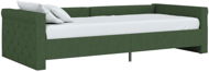 Váľanda s matracom a USB tmavo zelená textil 90 × 200 cm, 3080328 - Posteľ