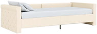 SHUMEE válenda s matrací a USB 90 × 200 cm, textil, krémová, 3080331 - Postel