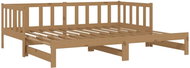 SHUMEE výsuvná válenda 90x200 cm medově hnědá masivní borovice, 3083667 - Postel