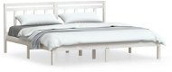 Rám postele bílý masivní borovice 160 × 200 cm, 3100600 - Rám postele