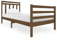 Rám postele medově hnědý masivní dřevo 90 × 200 cm, 3100642 - Postel
