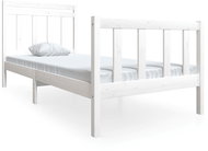 Rám postele bílý masivní dřevo 90 × 200 cm, 3100705 - Postel