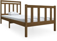 Rám postele medově hnědý masivní dřevo 90 × 200 cm, 3100707 - Postel