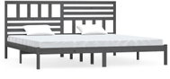 Rám postele šedý masivní borovice 200 × 200 cm, 3101045 - Postel