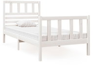 Rám postele bílý masivní dřevo 75 × 190 cm Small Single, 3101114 - Rám postele