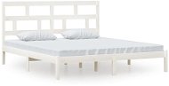 Rám postele biely masívne drevo 180 × 200 cm Super King, 3101234 - Rám postele