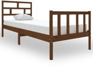 Rám postele medově hnědý masivní dřevo 75 × 190 cm Small Single, 3101311 - Rám postele