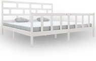 Rám postele bílý masivní borovice 180 × 200 cm Super King, 3101364 - Postel