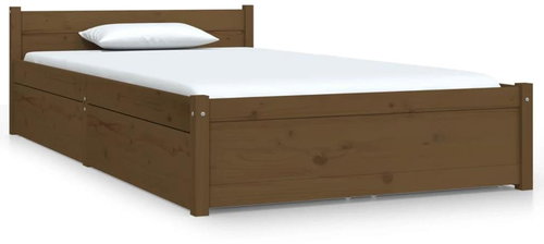 Rám postele se zásuvkami medově hnědý 90 × 200 cm, 3103486 - Postel - Main image