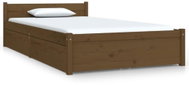 Rám postele se zásuvkami medově hnědý 100 × 200 cm, 3103491 - Postel